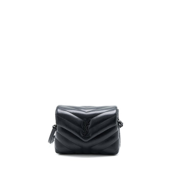 Saint Laurent Loulou Toy Strap Bag CalBNkin Black With Black Hardware