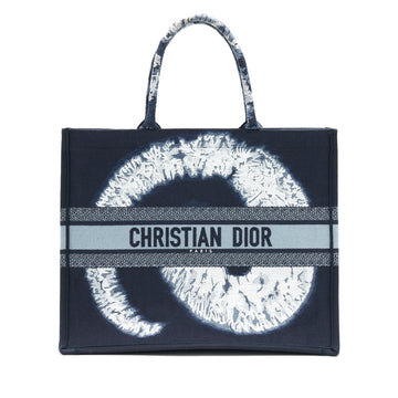 Top quality Dior Limited Edition Book Tote Dark Blue Denim Pattern