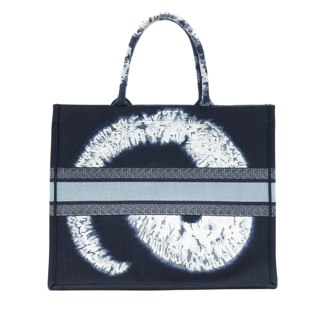 Top quality Dior Limited Edition Book Tote Dark Blue Denim Pattern