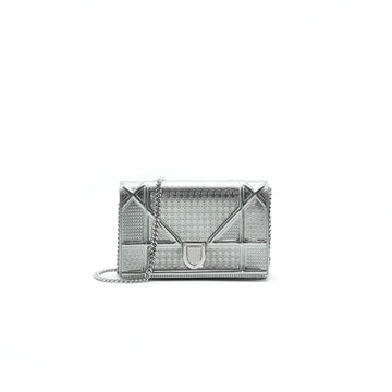 Top quality Dior Top quality DiorAMA WALLET ON CHAIN SILVER