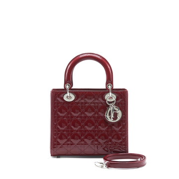 Top quality Dior lady Top quality Dior medium patent leather Red