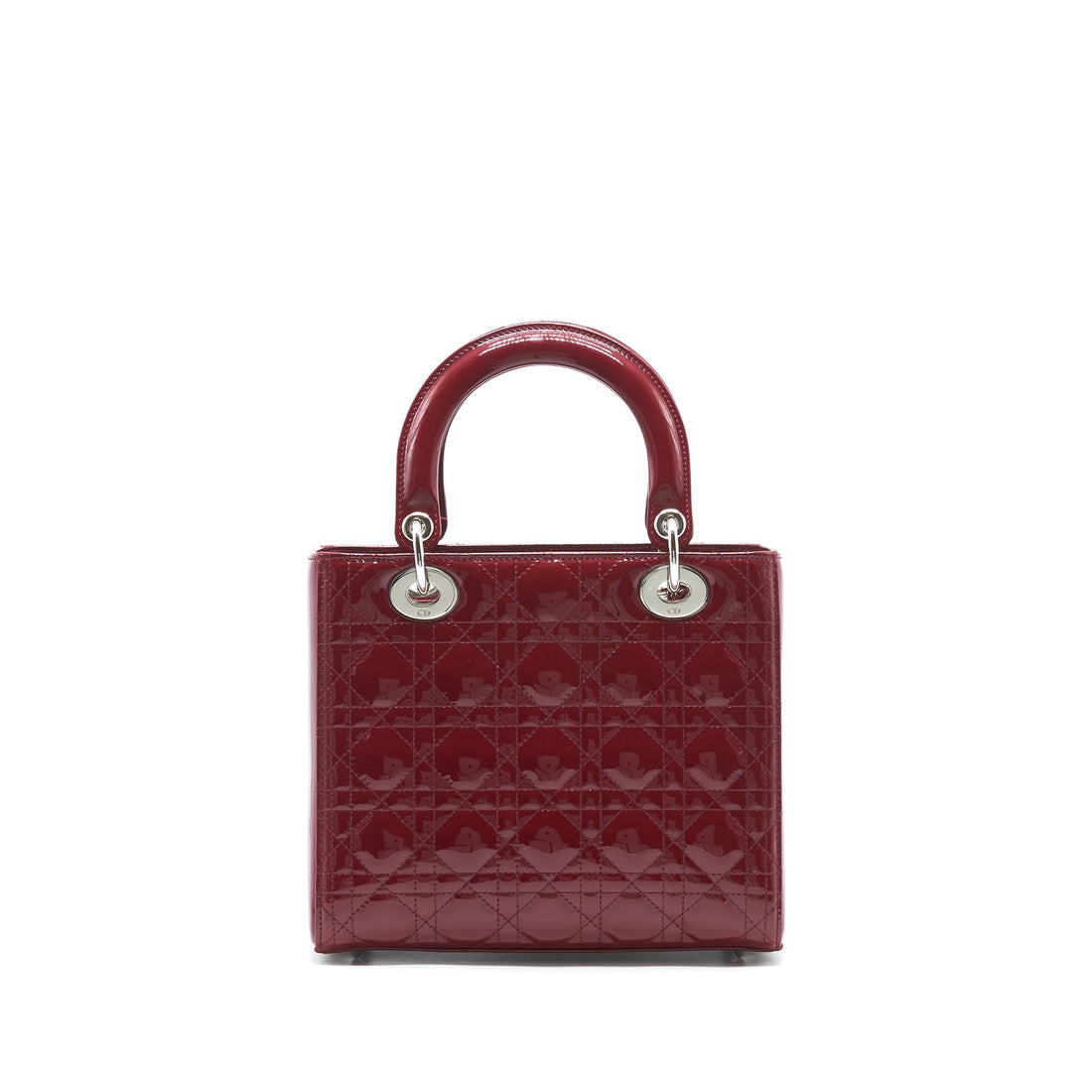Top quality Dior lady Top quality Dior medium patent leather Red