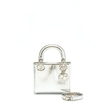 Top quality Dior Mini Lady Top quality Dior Metallic Silver