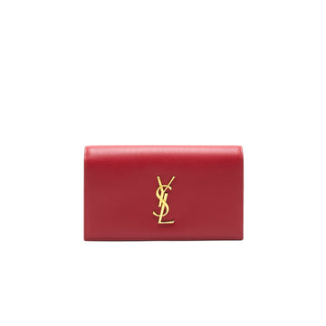YSL Grained CalBNkin Clutch