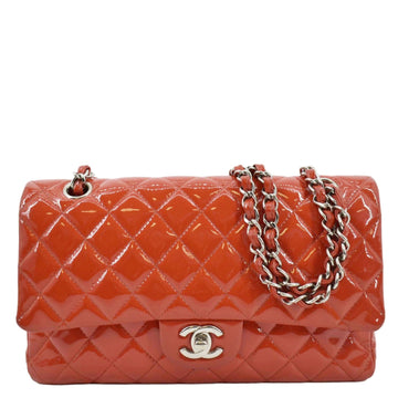 Chanel Classic Double Flap Quilted  Leather Shoulder Bag Red