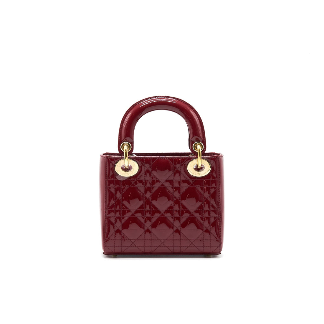 Top quality Dior Mini Lady Top quality Dior Patent Leather Red with