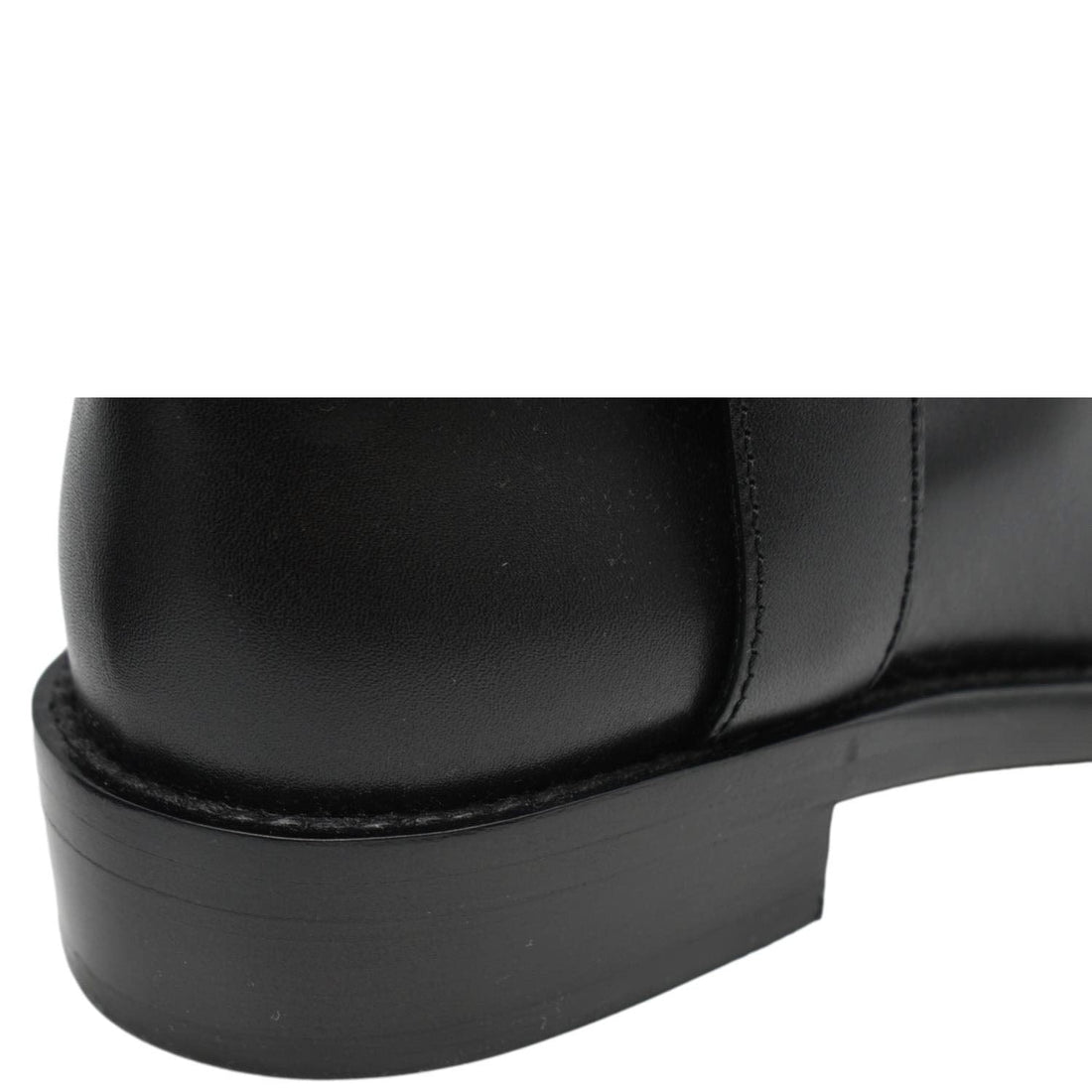 LOUIS VUITTON Westside Flat High Leather Boot Noir Black