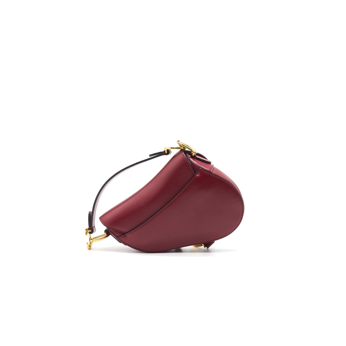 CHRISTIAN Top quality Dior MINI SADDLE RED CALFSKIN