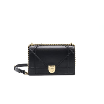 Top quality Dior MEDIUM Top quality DiorAMA CALFSKIN SHOULDER BAG BLACK