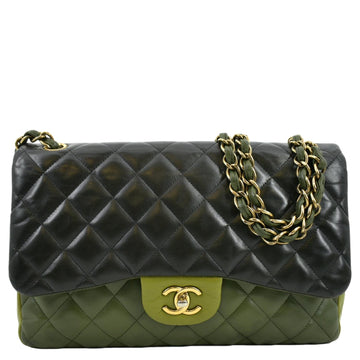Pearl Street Bags Chanel Classic Jumbo Double Flap Quilted Leather Shoulder Bag Black