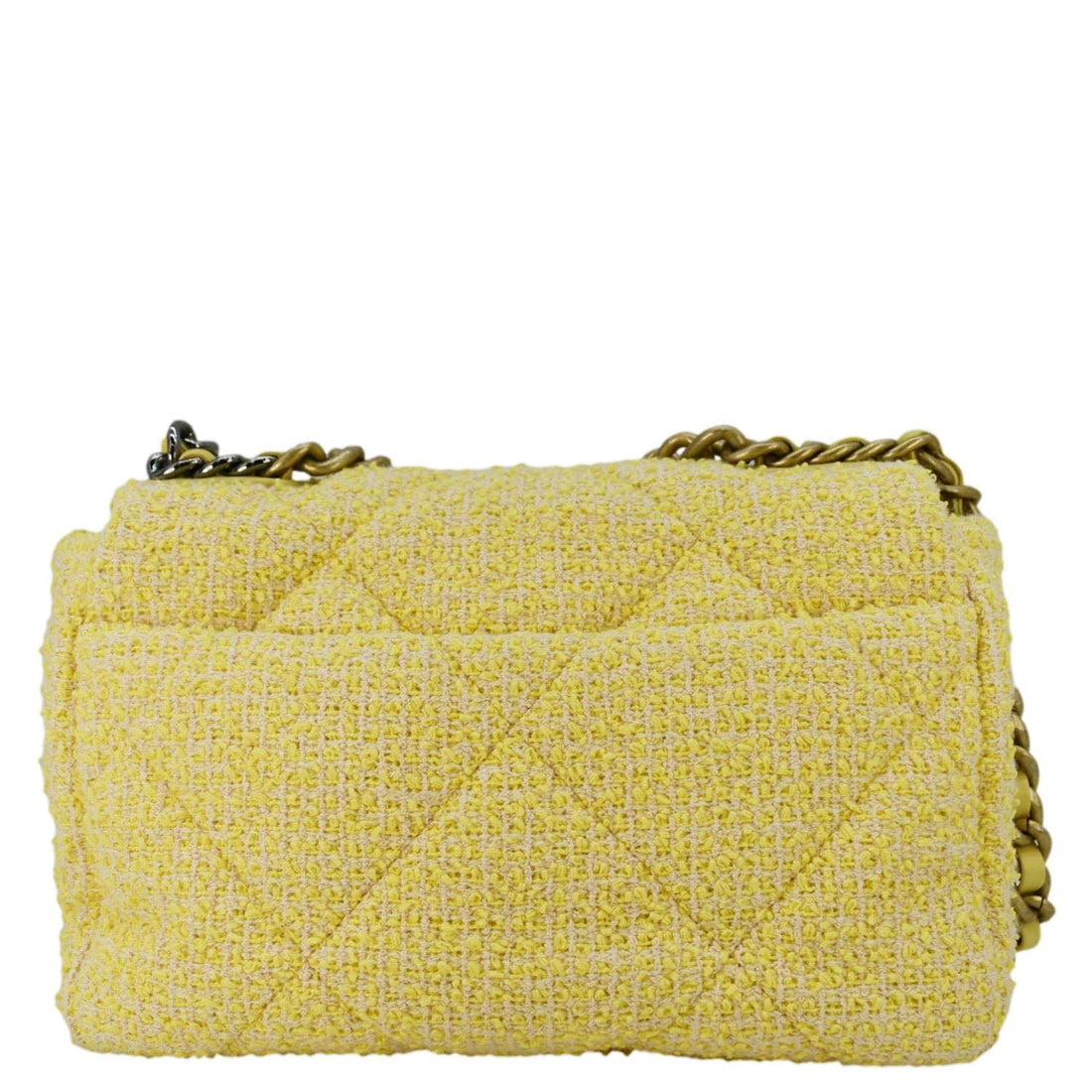 Pearl Street Bags Chanel 19 Flap Medium Quilted Tweed Shoulder Bag Beige