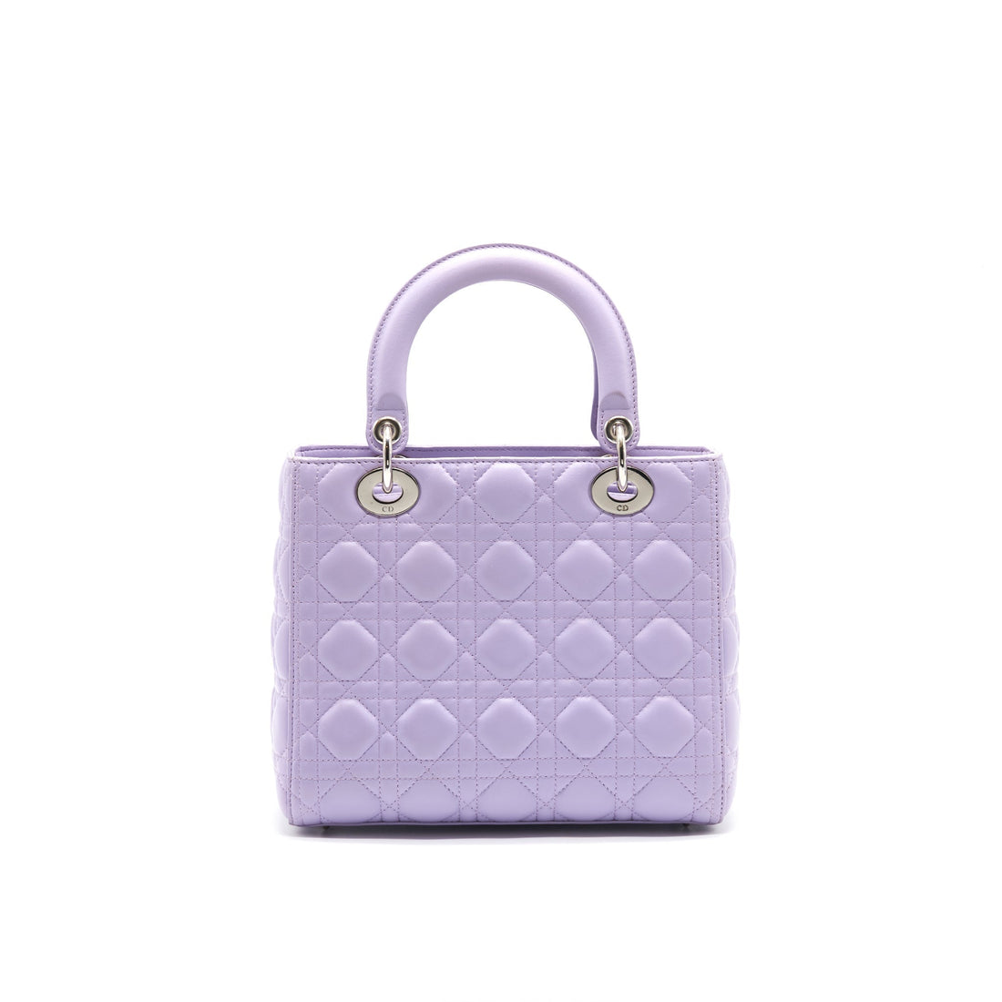 CHRISTIAN Top quality Dior LADY Top quality Dior MEDIUM BAG LAVENDER PURPLE