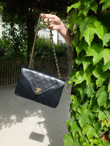 Chanel  quilted black bag - 1990s