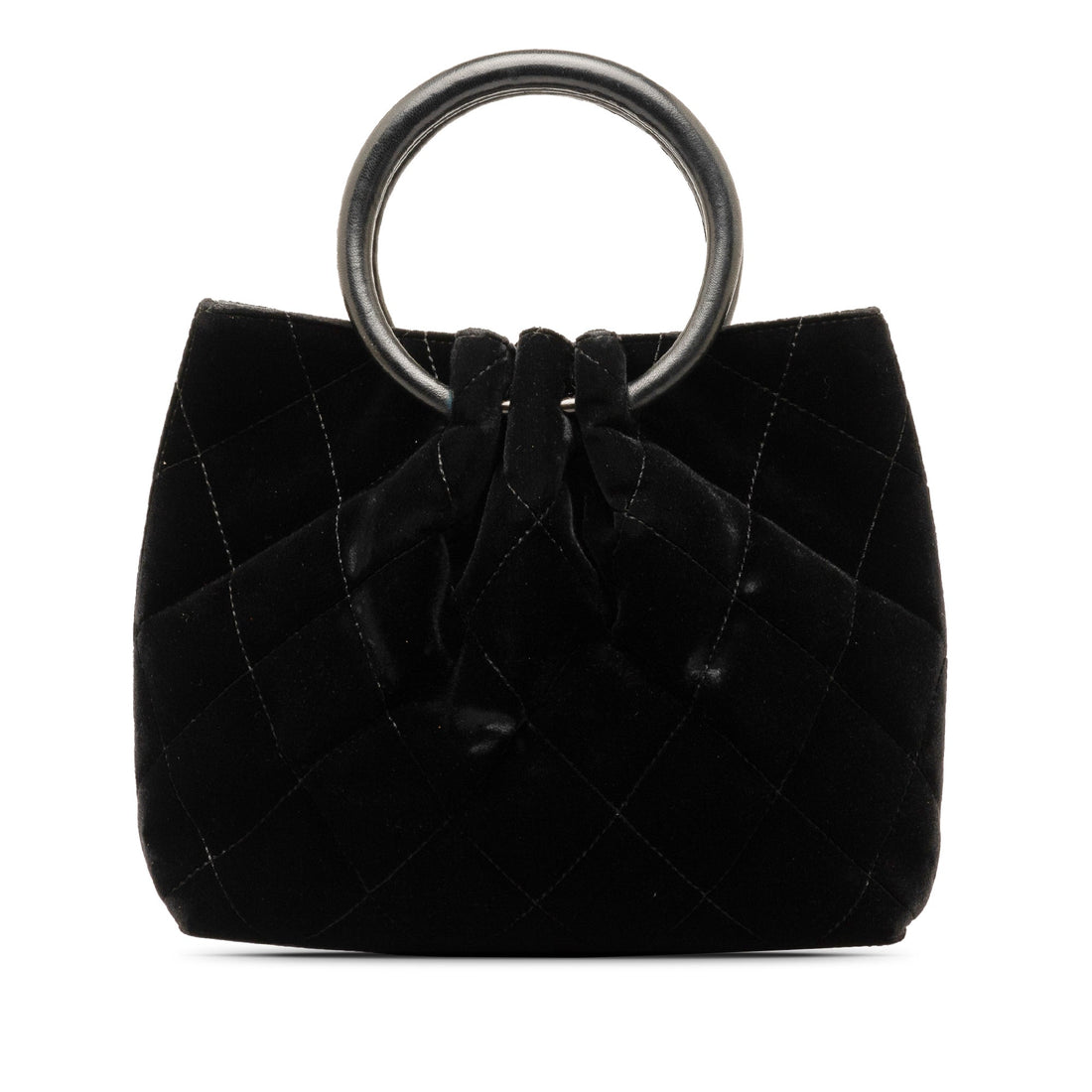 CHANEL Velvet Ring Handle Bag