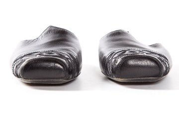 Dries Van Noten Black Leather Mule Flats SZ 35.5