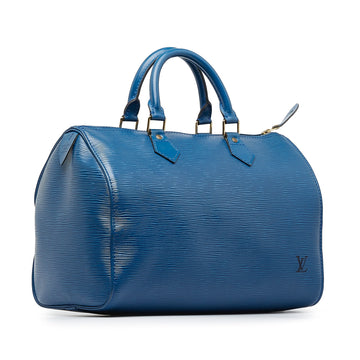 Louis Vuitton Speedy 30 Blue Epi