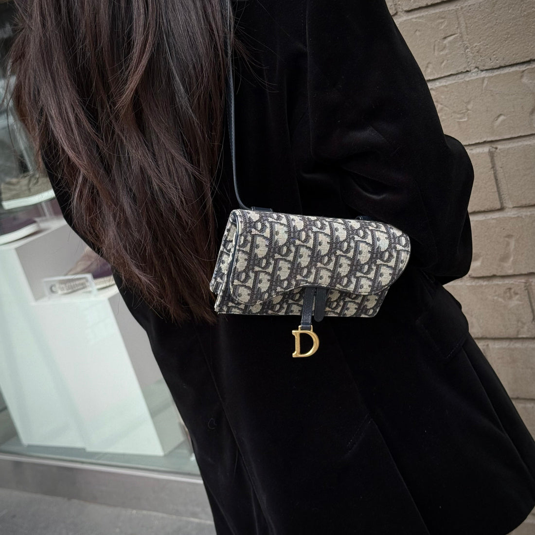 Christian Dior Oblique Jacquard Pouch