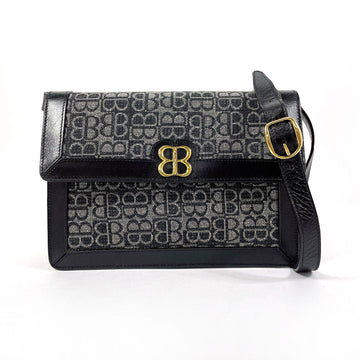 Balenciaga Canvas Leather BB Logo 2WAY  Shoulder Bag