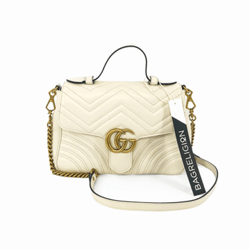 Gucci GG Marmont Chevron Top Handle Bag