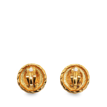 CHANEL CC Clip On Earrings Costume Earrings