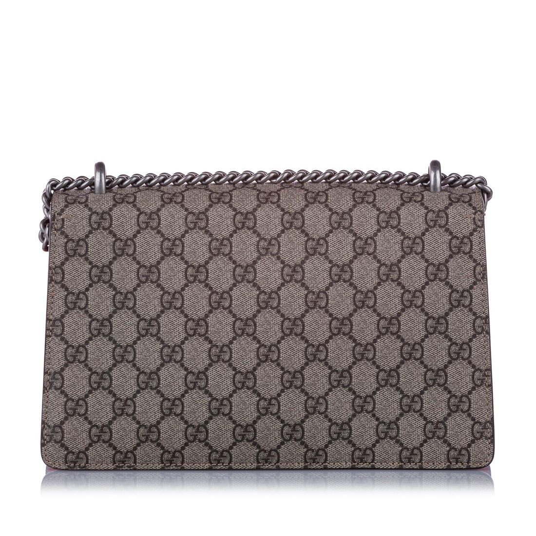 Gucci Medium GG Supreme Dionysus Shoulder Bag Brown and Beige SHW