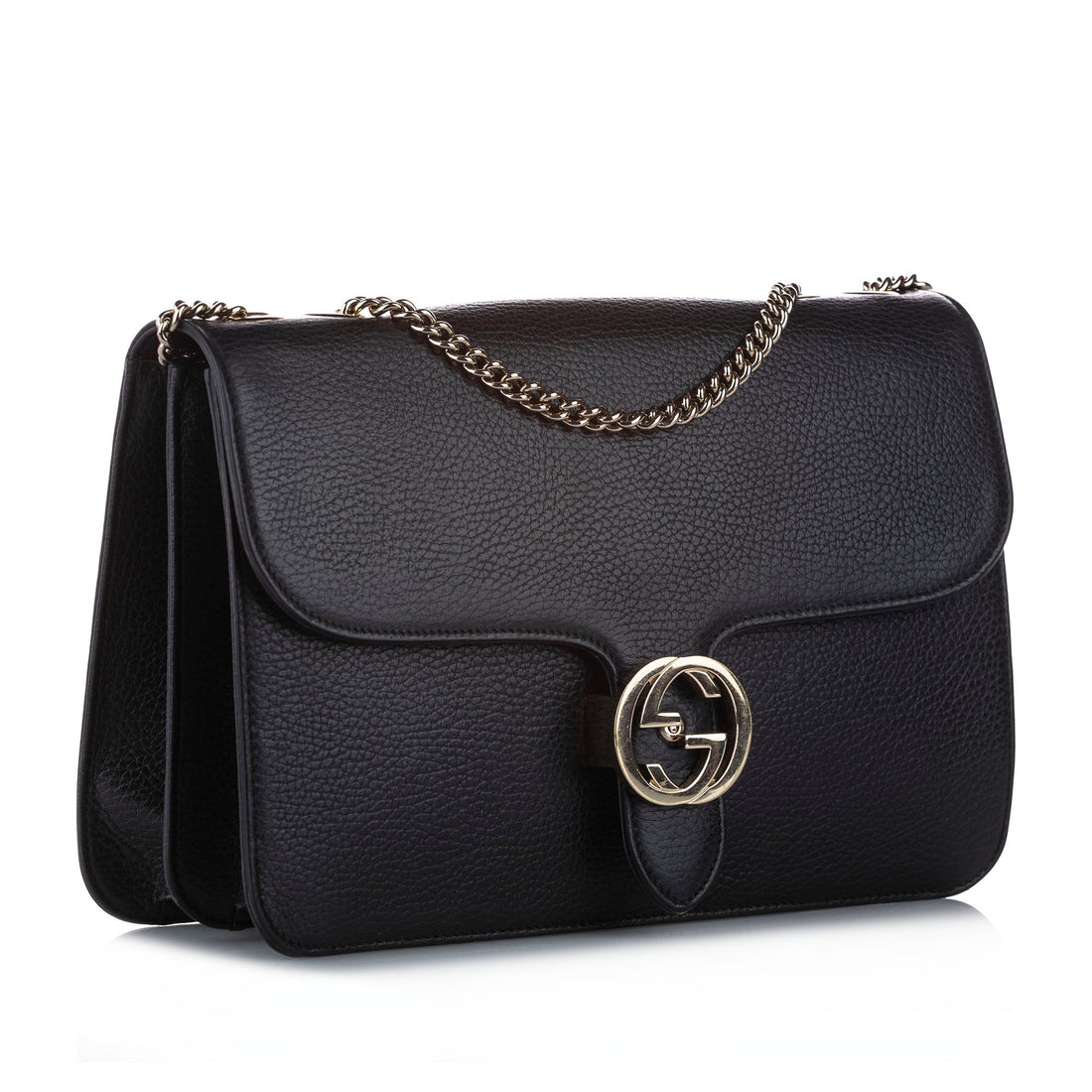 Gucci Interlocking G Chain Crossbody Black