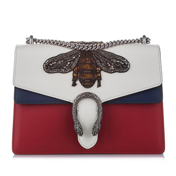 Gucci Gucci Embellished Dionysus Shoulder Bag White