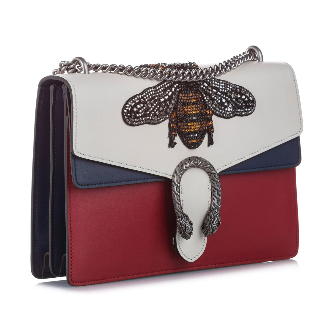 Gucci Gucci Embellished Dionysus Shoulder Bag White