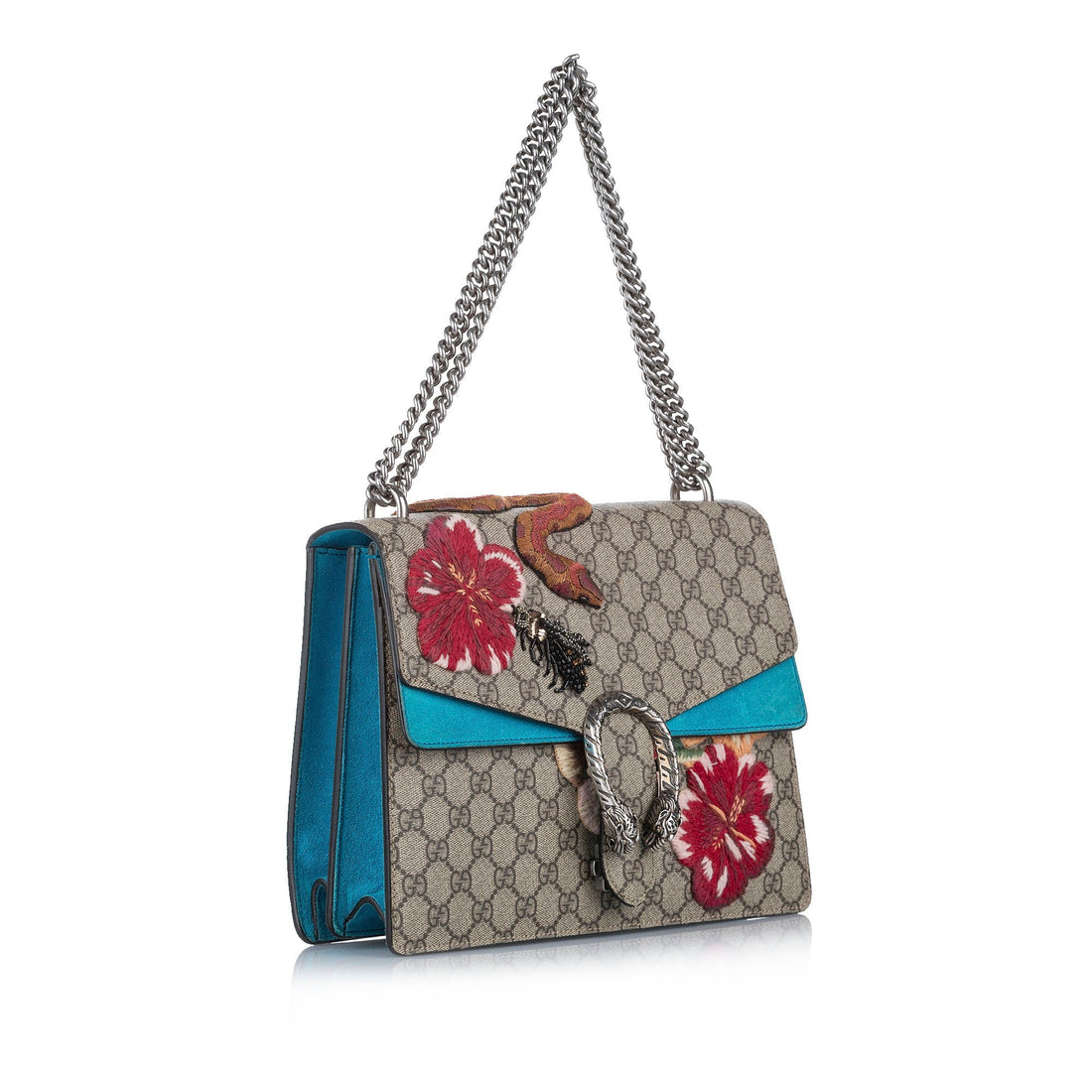 Gucci Large GG Supreme Dionysus Shoulder Bag Brown