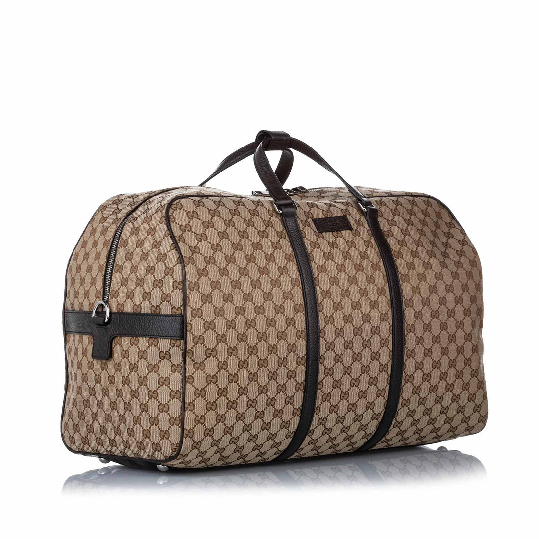 Gucci GG Canvas Travel Bag Brown