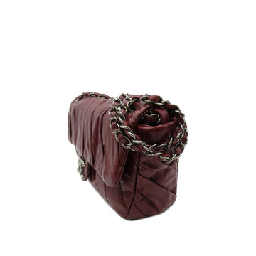 CHANEL Medium Glazed CalBNkin Twisted Flap Shoulder Bag