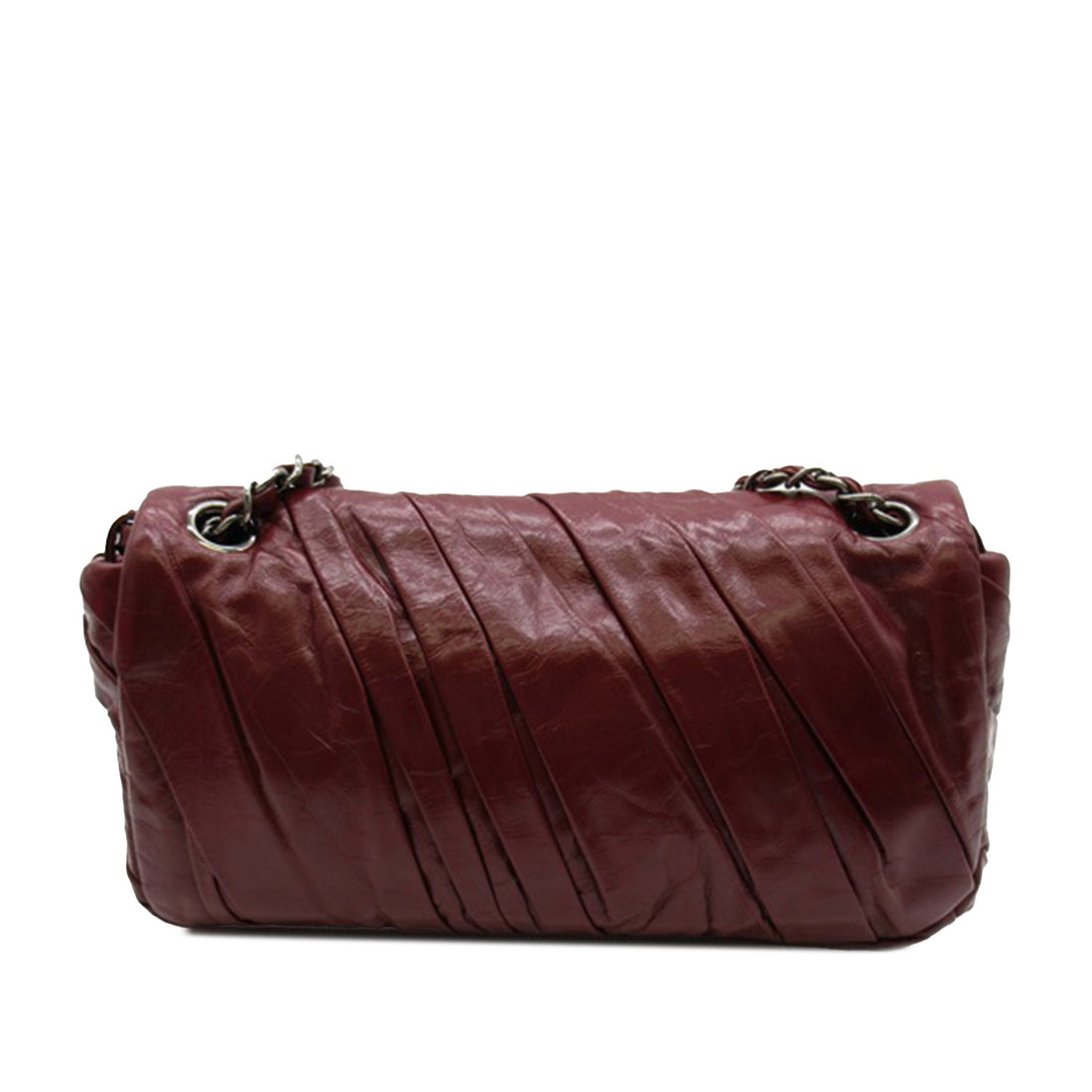 CHANEL Medium Glazed CalBNkin Twisted Flap Shoulder Bag