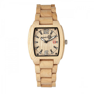 Earth Wood Sagano Bracelet Watch w/Date
