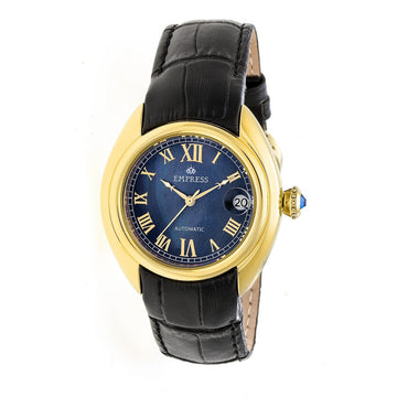 Empress Antoinette Automatic MOP Leather-Band Watch