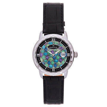 Heritor Automatic Protégé Leather-Band Watch w/Date