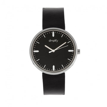 Simplify The 4500 Leather-Band Watch