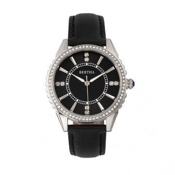 Bertha Clara Leather-Band Watch