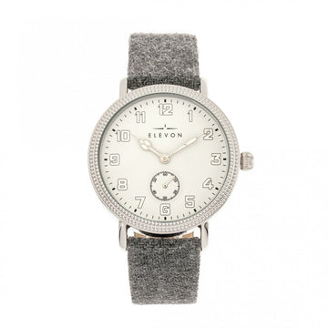 Elevon Northrop Wool-Overlaid Leather-Band Watch