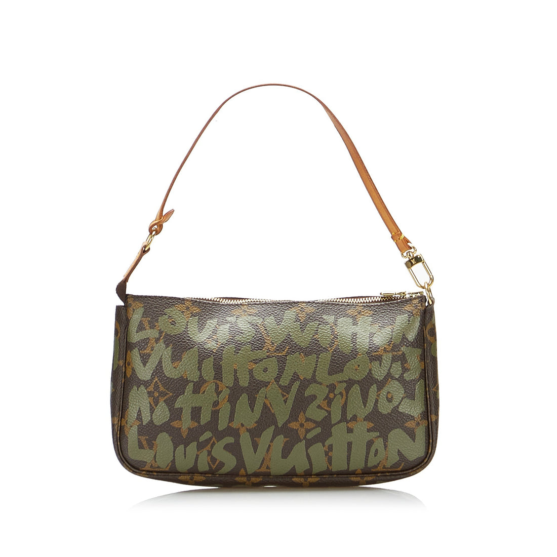 Louis Vuitton x Stephen Spro Pochette Accessoires Green Graffiti Monogram Canvas