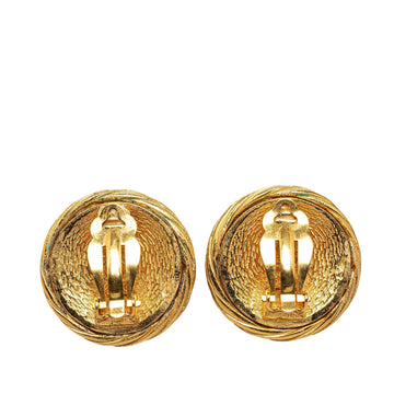 CHANEL CC Clip On Earrings Costume Earrings
