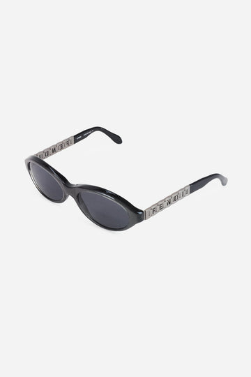 Small Round Frame Watch Detail Sunglasses