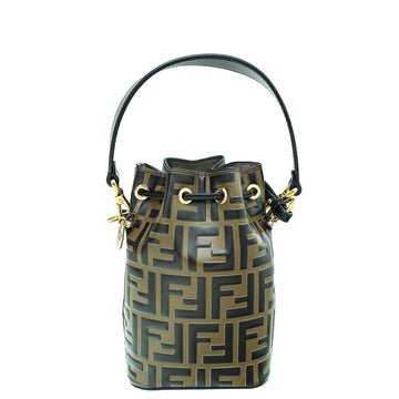 Fendi Bicolor FF Zucca Mon Tresor Mini Bucket Bag