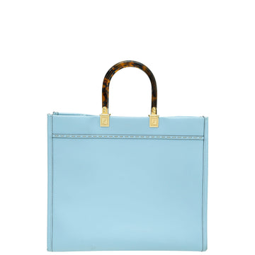 Fendi Sky Blue Sunshine FENDI ROMA Shopper Medium Bag