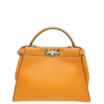 Fendi Ginger Latte Granite Plexiglass Peekaboo Regular Bag