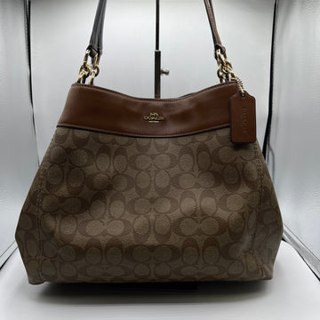 HANDBAG DESIGNER by COACH In BROWN, Size: LARGE