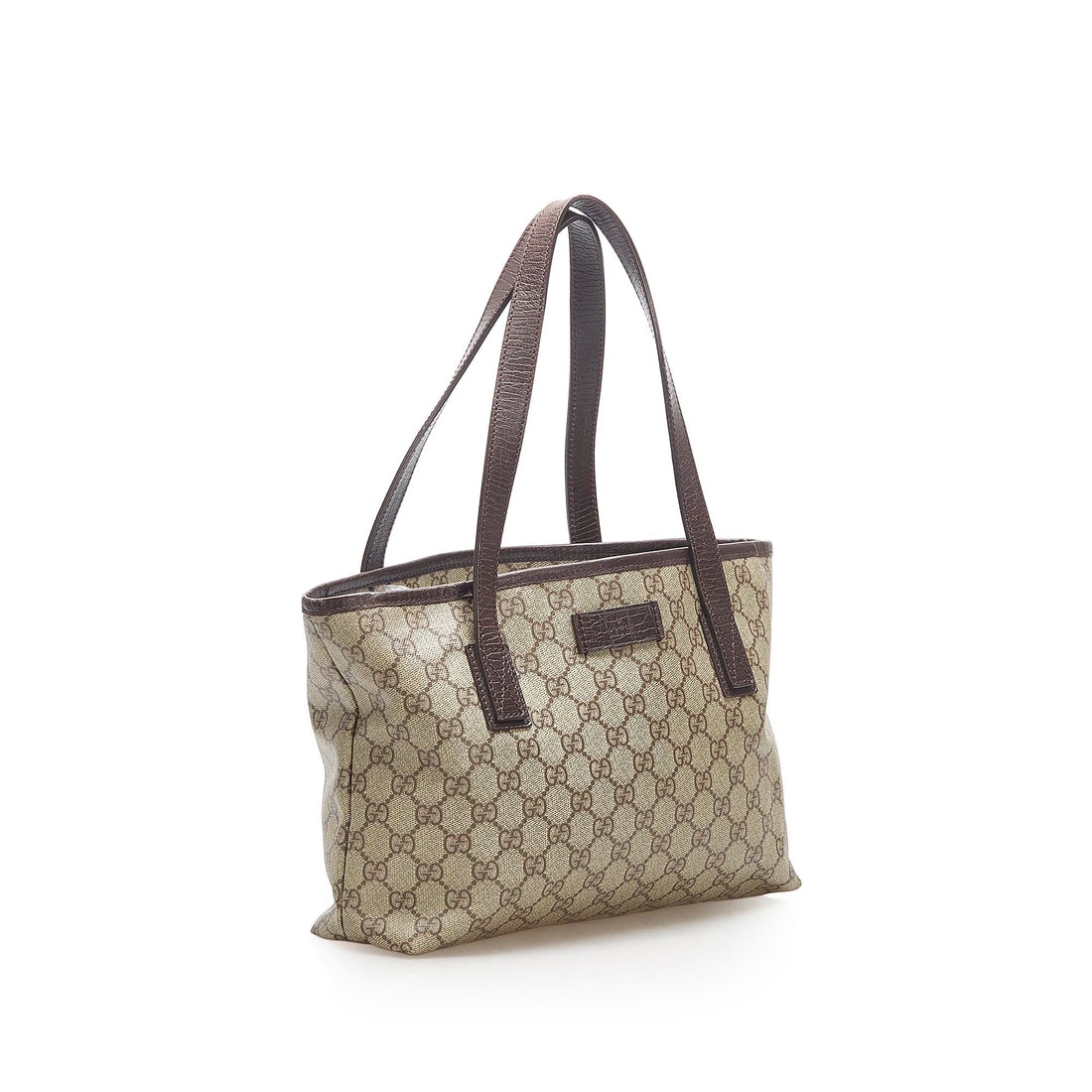 Gucci GG Supreme Tote Bag Brown