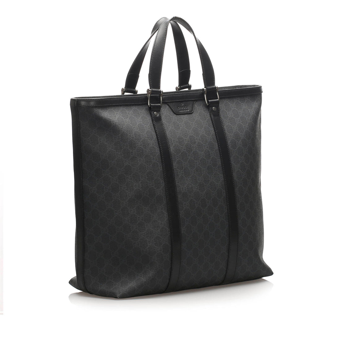 Gucci Black GG Supreme Tote Bag