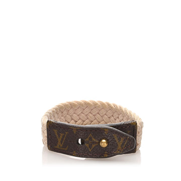 Louis-Vuitton Monogram Bracelet Brown