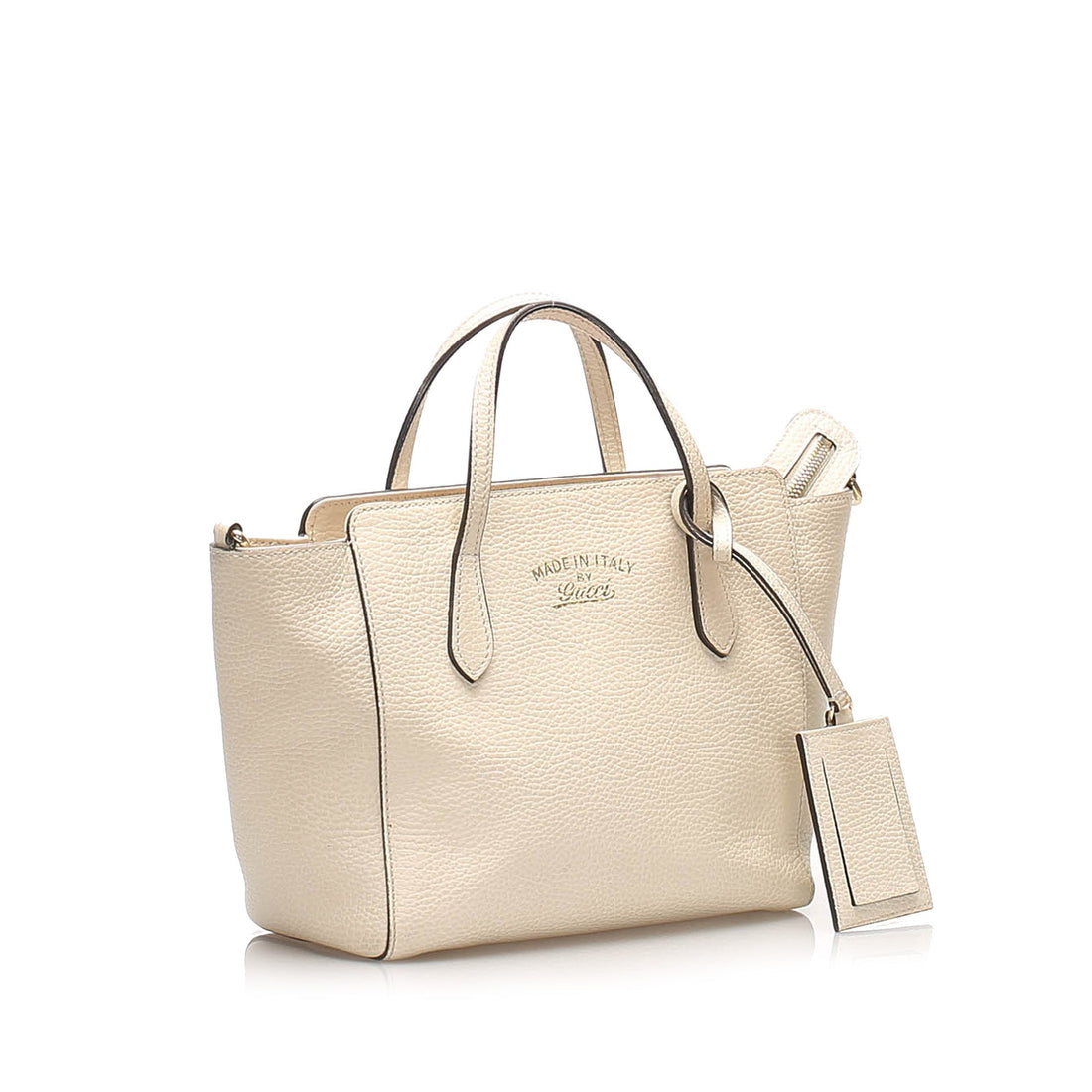 Gucci Swing Leather Satchel White