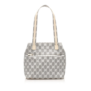 Gucci GG Canvas Tote Bag Gray SHW